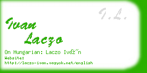 ivan laczo business card